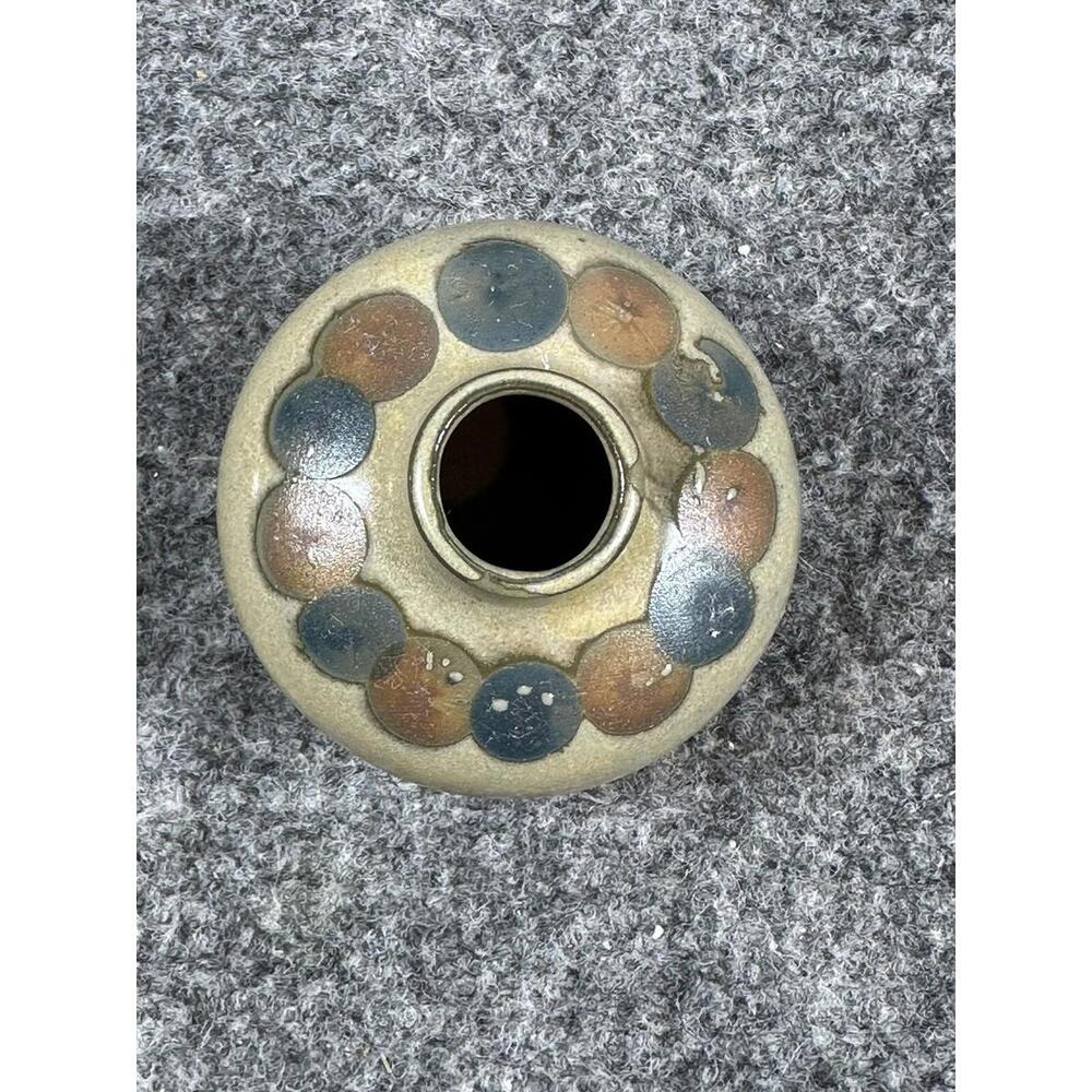 Vintage Takahashi San Francisco Glazed Pottery Bud‎ Vase Made In Japan